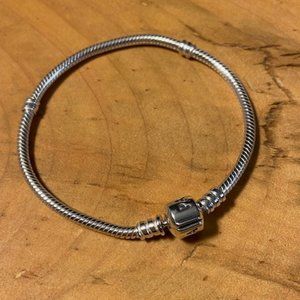 Pandora Barrel Clasp Snake Chain Bracelet 7"